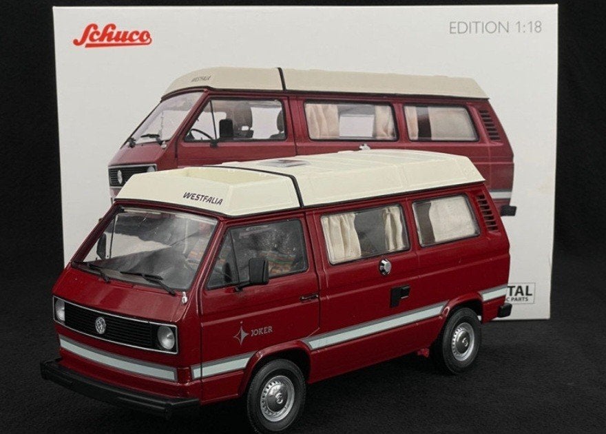 1:18 Volkswagen T3 Buscamper Westfalia Joker uit 1982 Schuco, Ophalen of Verzenden, Nieuw, Auto, Overige merken