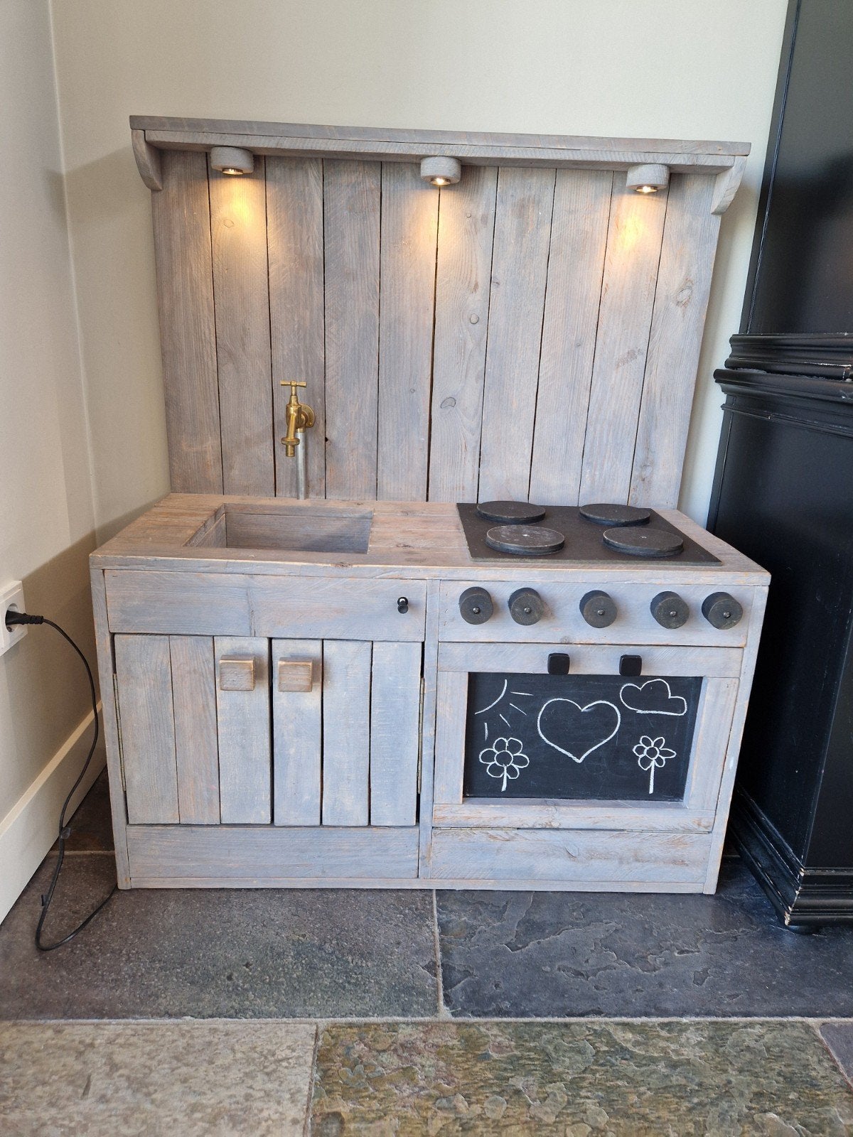 keukentje, vintage, steigerhout, brocant, Ophalen, Gebruikt, Hout, Speelkeuken