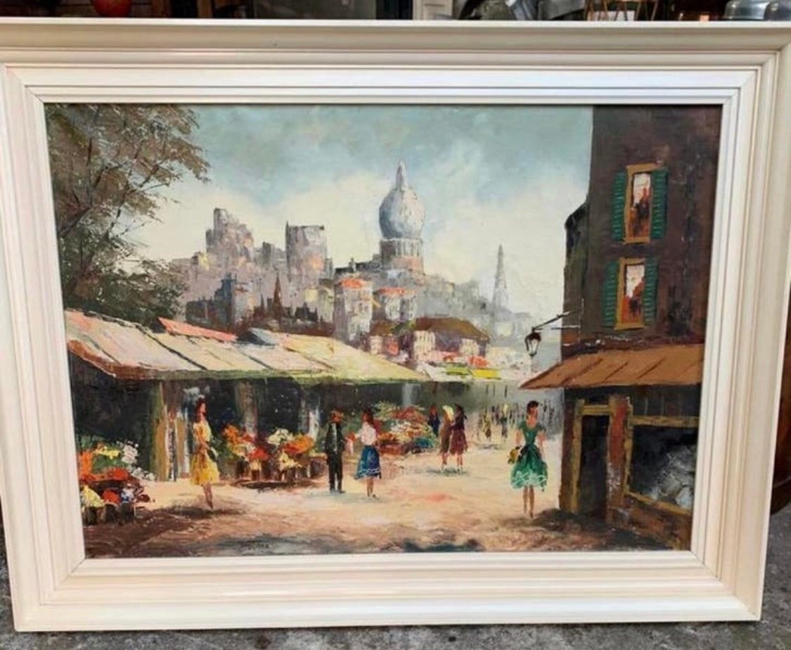 Schilderij schilder Marco impressionistic Sacré-Cœur Parijs, Verzenden
