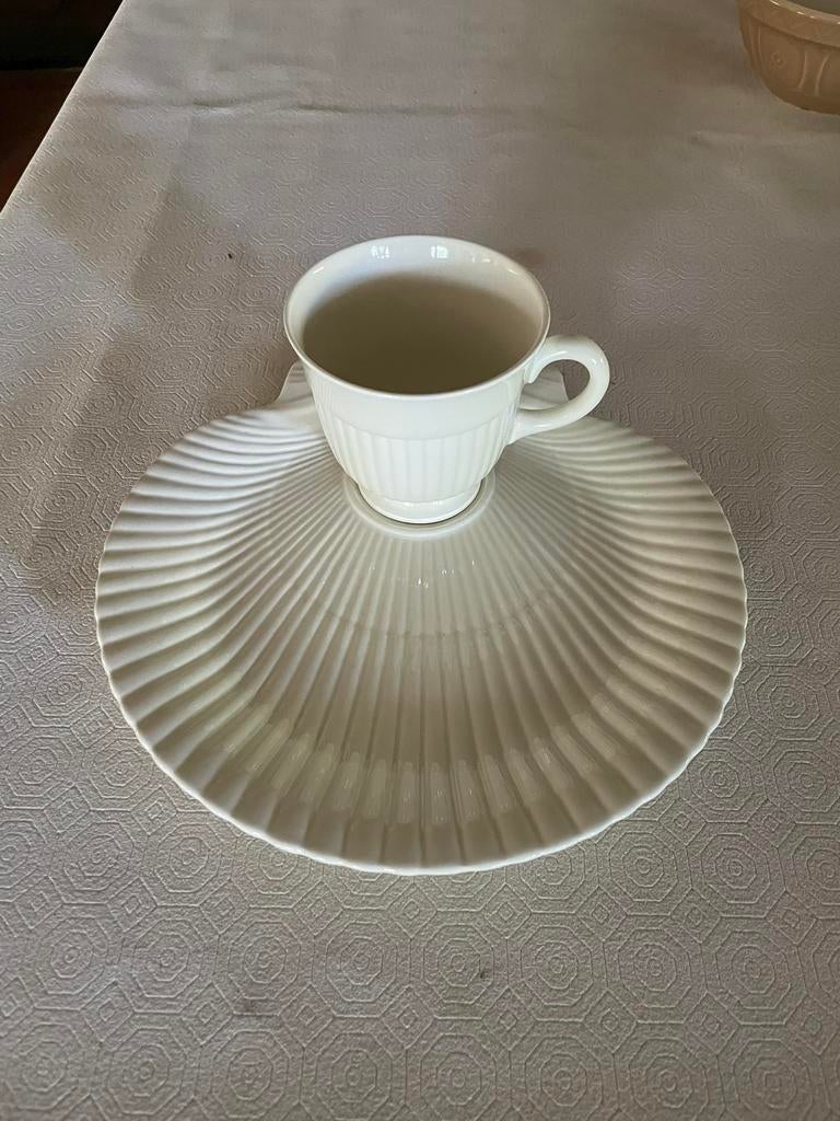 Unieke Wedgwood Edme Snack-plate met kopje, jaren '50, Antiek en Kunst, Antiek | Servies compleet, Ophalen of Verzenden