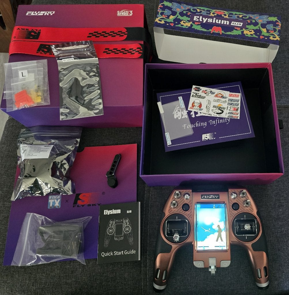 Flysky EL18 AFHDS3 EdgeTX Limited Pink 2.4G -Mode2(3/4/1), Hobby en Vrije tijd, Ophalen of Verzenden, Zo goed als nieuw