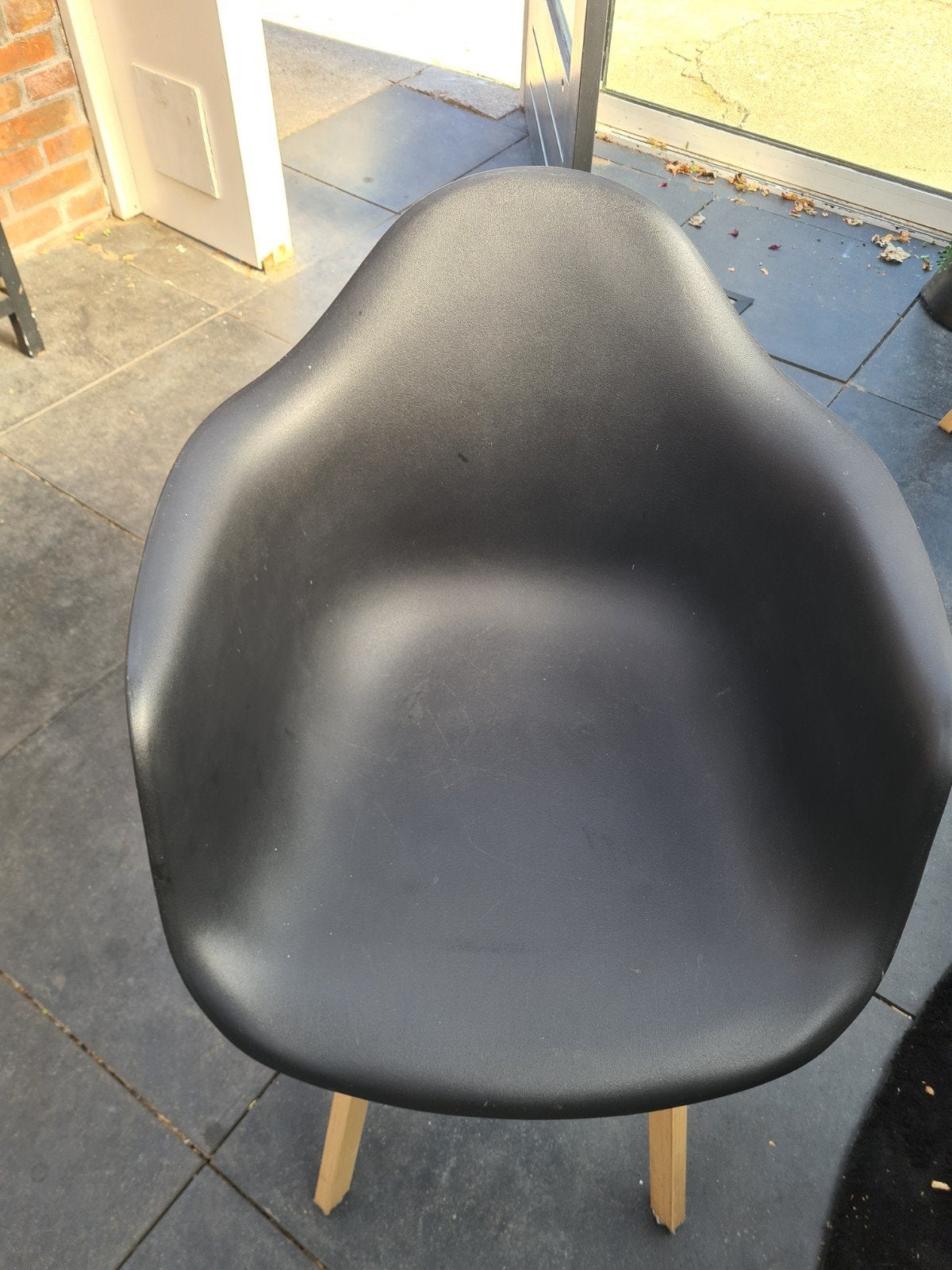 zwarte kuipstoelen 8 stuks, Tuin en Terras, Ophalen, Zo goed als nieuw, Kunststof