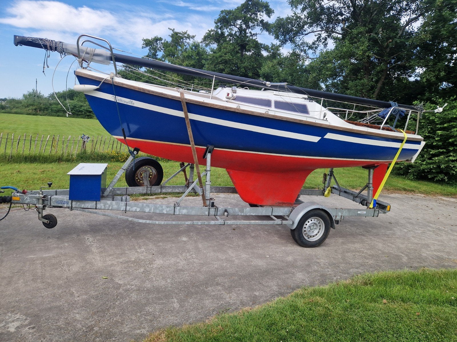 Draijer 570 zeilboot netjes en vaarklaar met kalfs trailer!!, Ophalen