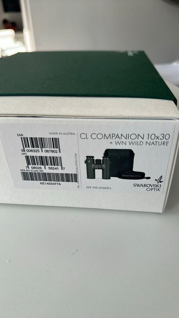 Swarovski CL Companion 10x30 WN Wild Nature Verrekijker, Ophalen, Dakkant (recht), Zo goed als nieuw, 8 tot 12x