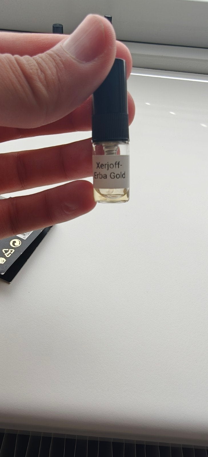 Xerjoff Erba Gold Sample - Luxe Parfum, Ophalen of Verzenden, Zo goed als nieuw