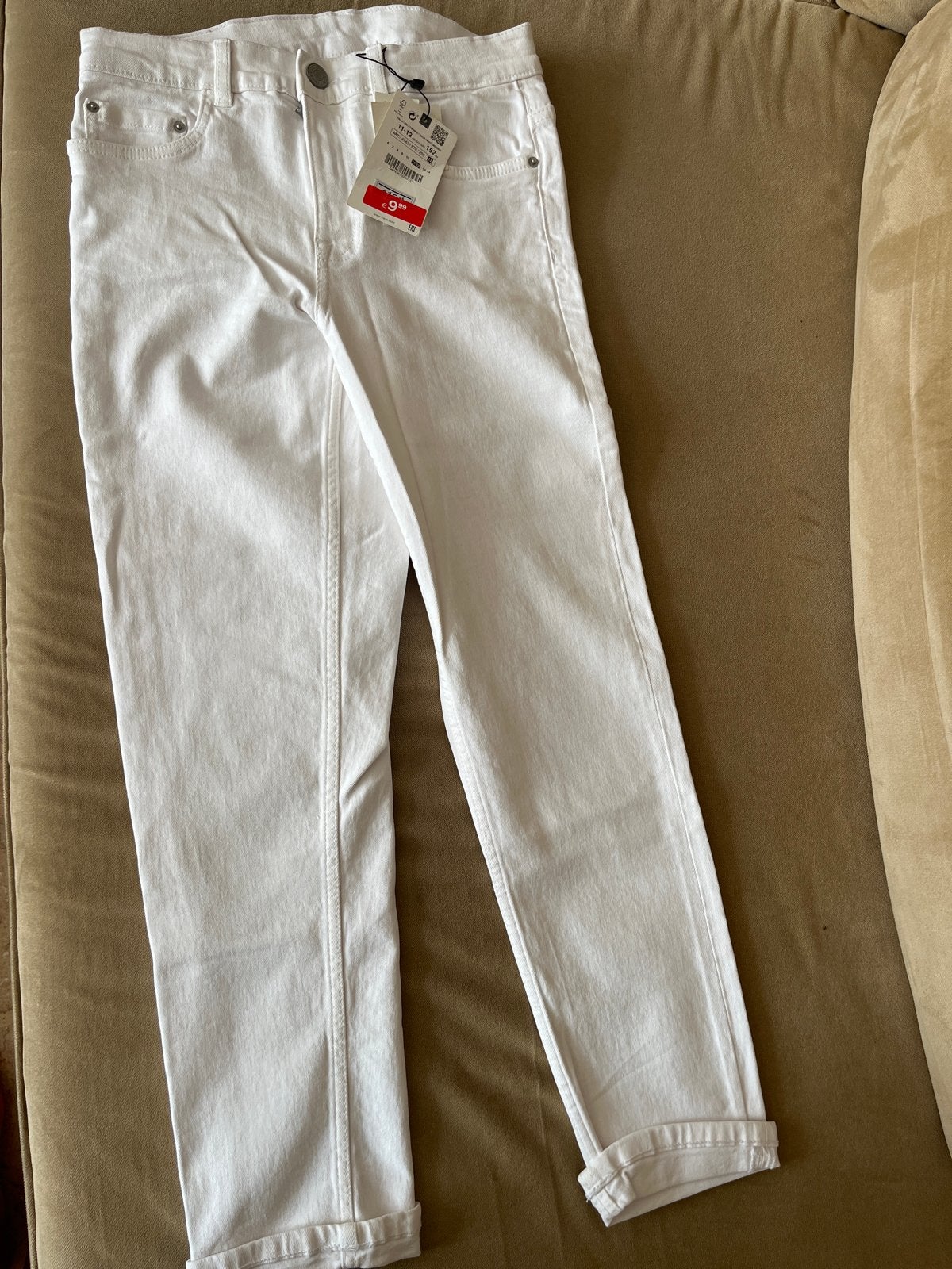 Nieuwe witte Zara jeans voor kinderen, maat 152, Ophalen of Verzenden, Nieuw, Jongen of Meisje