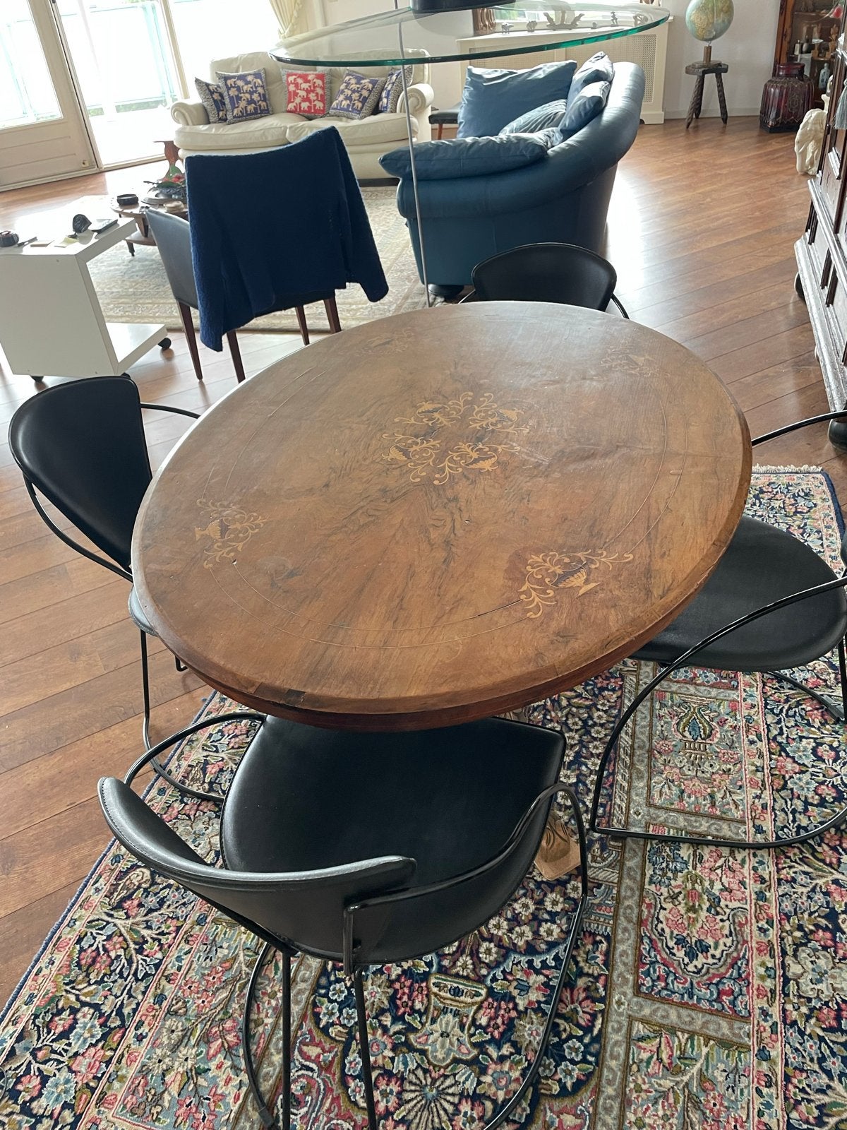 Antieke Italiaanse eettafel/salontafel uit Sorrento, Antiek en Kunst, Ophalen