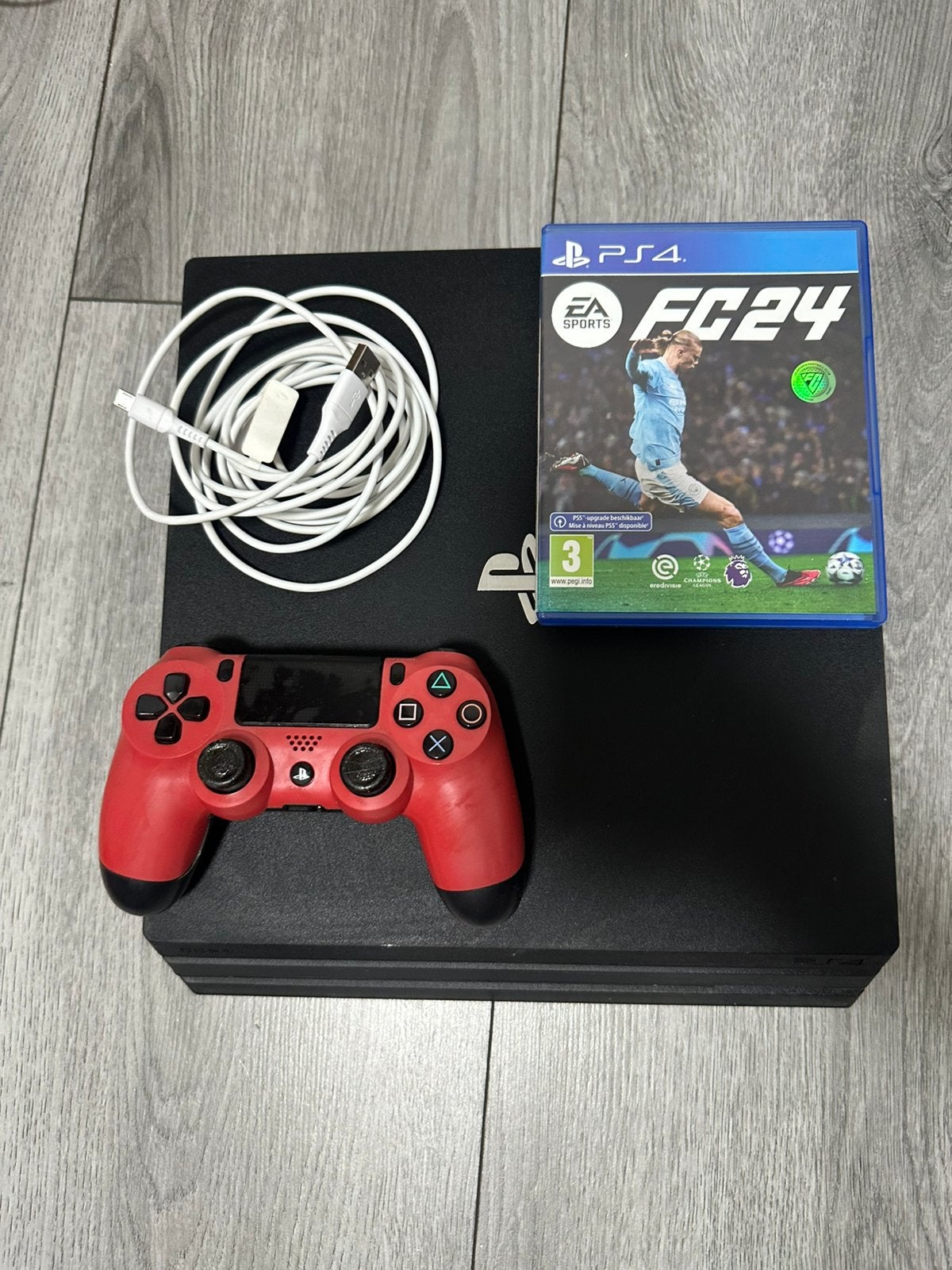 PlayStation 4 (PS4) met controller + EA FC  + Call of duty, Ophalen, Zo goed als nieuw, Met 1 controller, Original