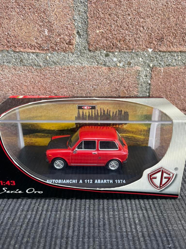 1:43 Autobianchi A 112 Abarth 1974 ………. 20,-, Ophalen of Verzenden, Nieuw, Auto, Overige merken