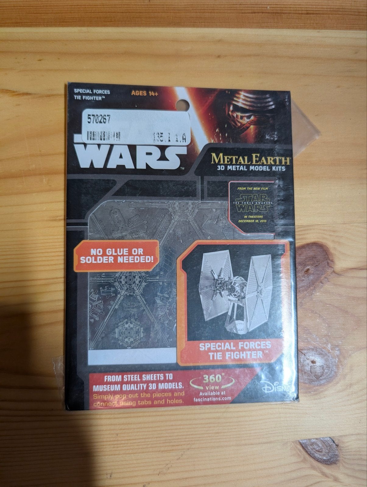 Metal Earth Star Wars Special Forces TIE Fighter Bouwkit, Overige merken, Nieuw, Ophalen of Verzenden, Groter dan 1:32
