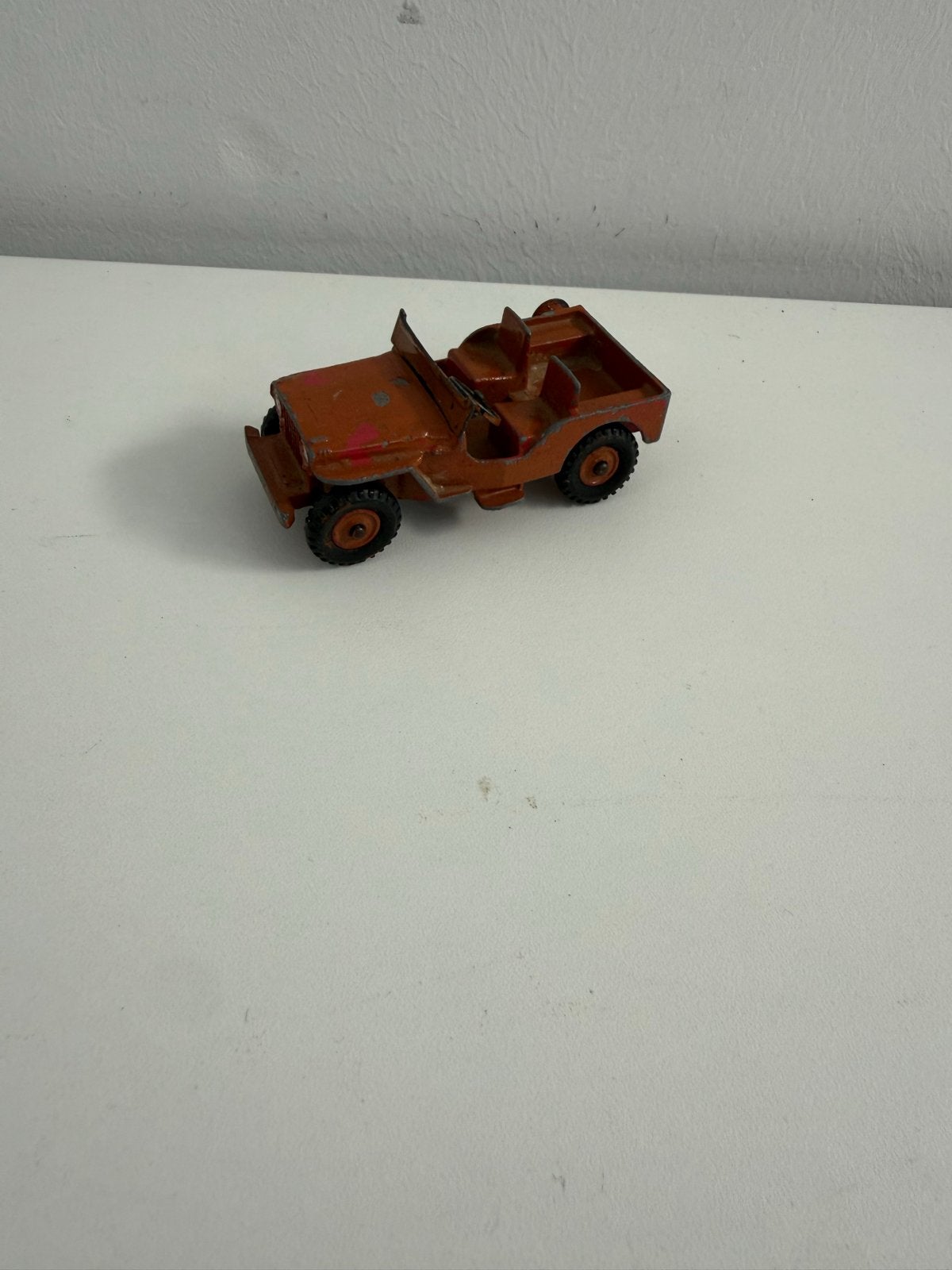 Vintage Matchbox Jeep - Made in England, Gebruikt, 1:50 of kleiner, Auto, .