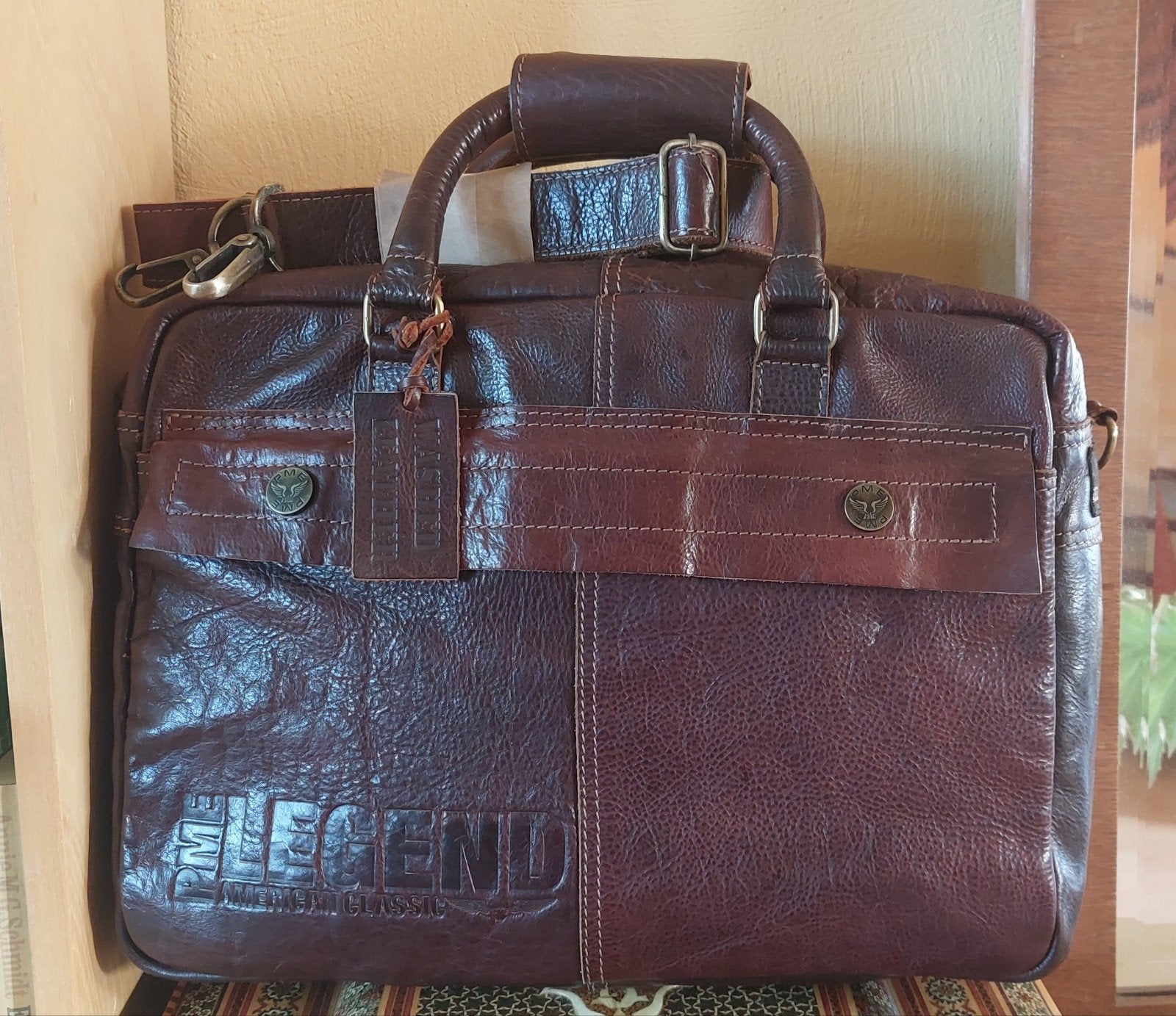 PME LEGEND prachtige washed Lerentas, Laptop tas nieuw., Ophalen of Verzenden, Nieuw