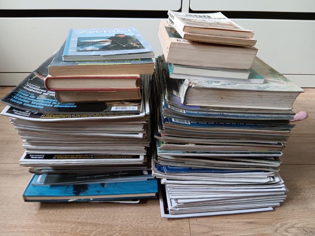 Visbladen en boeken, ZIE BESCHRIJVING, Hobby en Vrije tijd, Scrapbooking, Ophalen, Gebruikt, Album of Boek