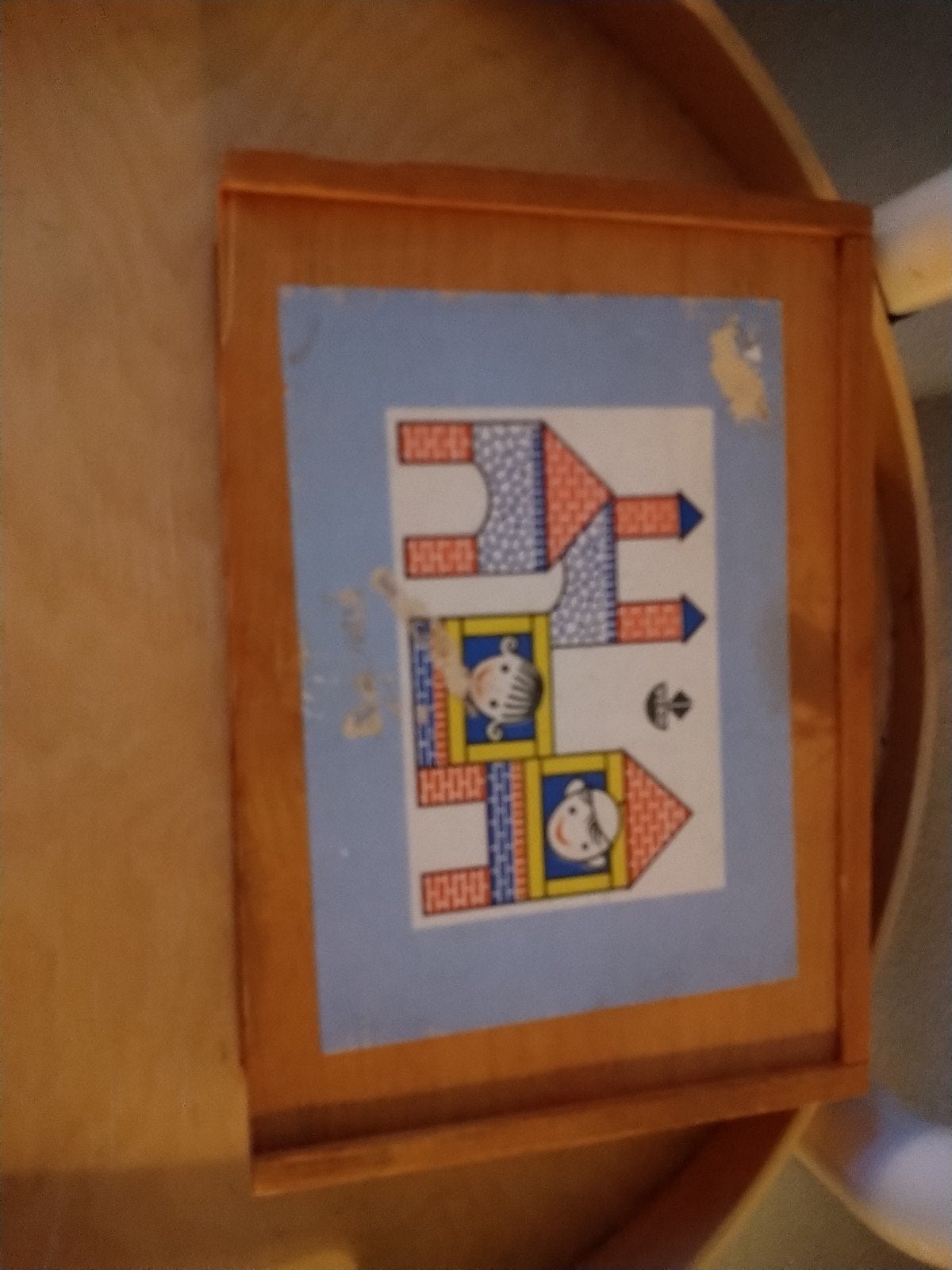 Blokken doos vintage, Ophalen of Verzenden