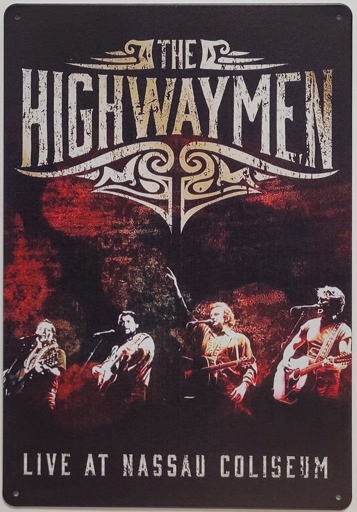The Highwaymen Nassau Coliseum reclamebord van metaal deco, Info@deconoord.nl, Deco Noord, Nieuw, Ophalen of Verzenden