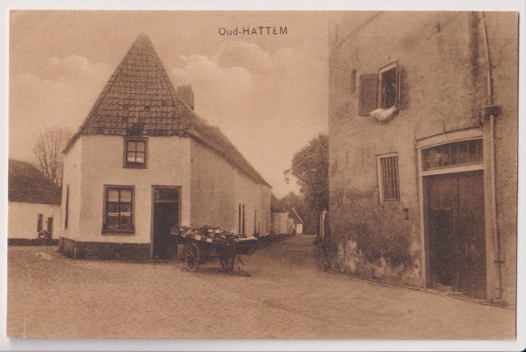 Oud-Hattem: Historische Ansichtkaart met Kar B21, Verzenden, Voor 1920, Gelopen, Gelderland