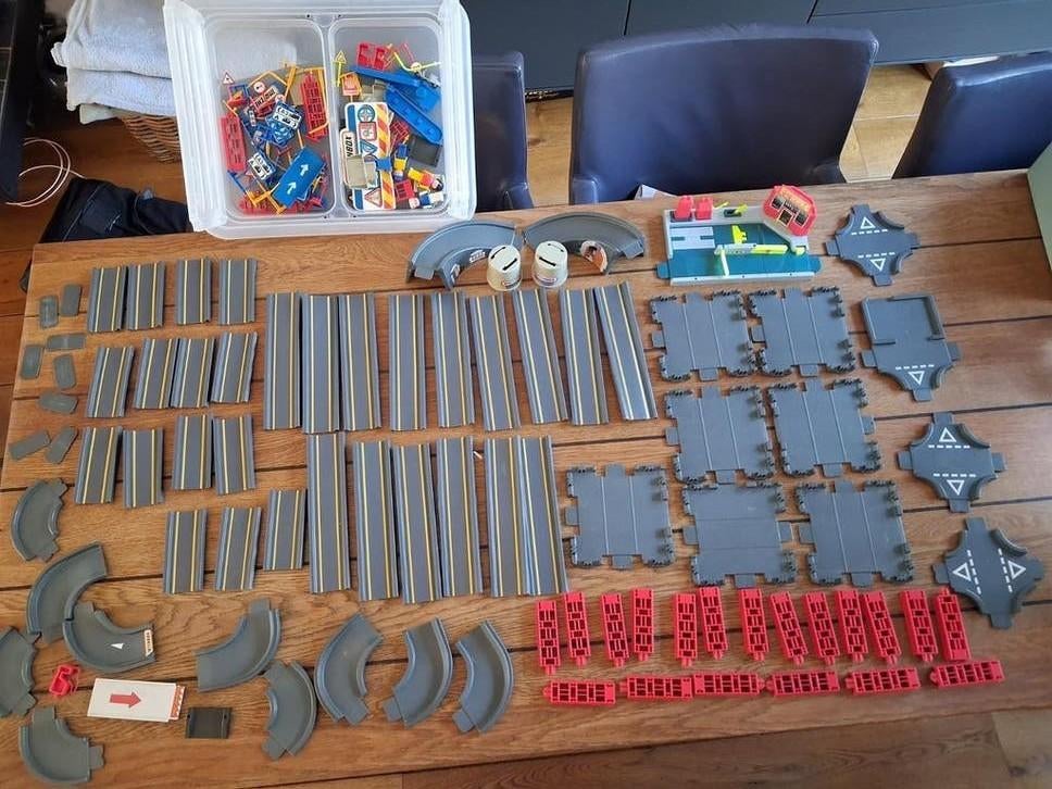 Matchbox Motorcity Straten Wegen Garage Speelset, Ophalen of Verzenden, Gebruikt, Overige merken