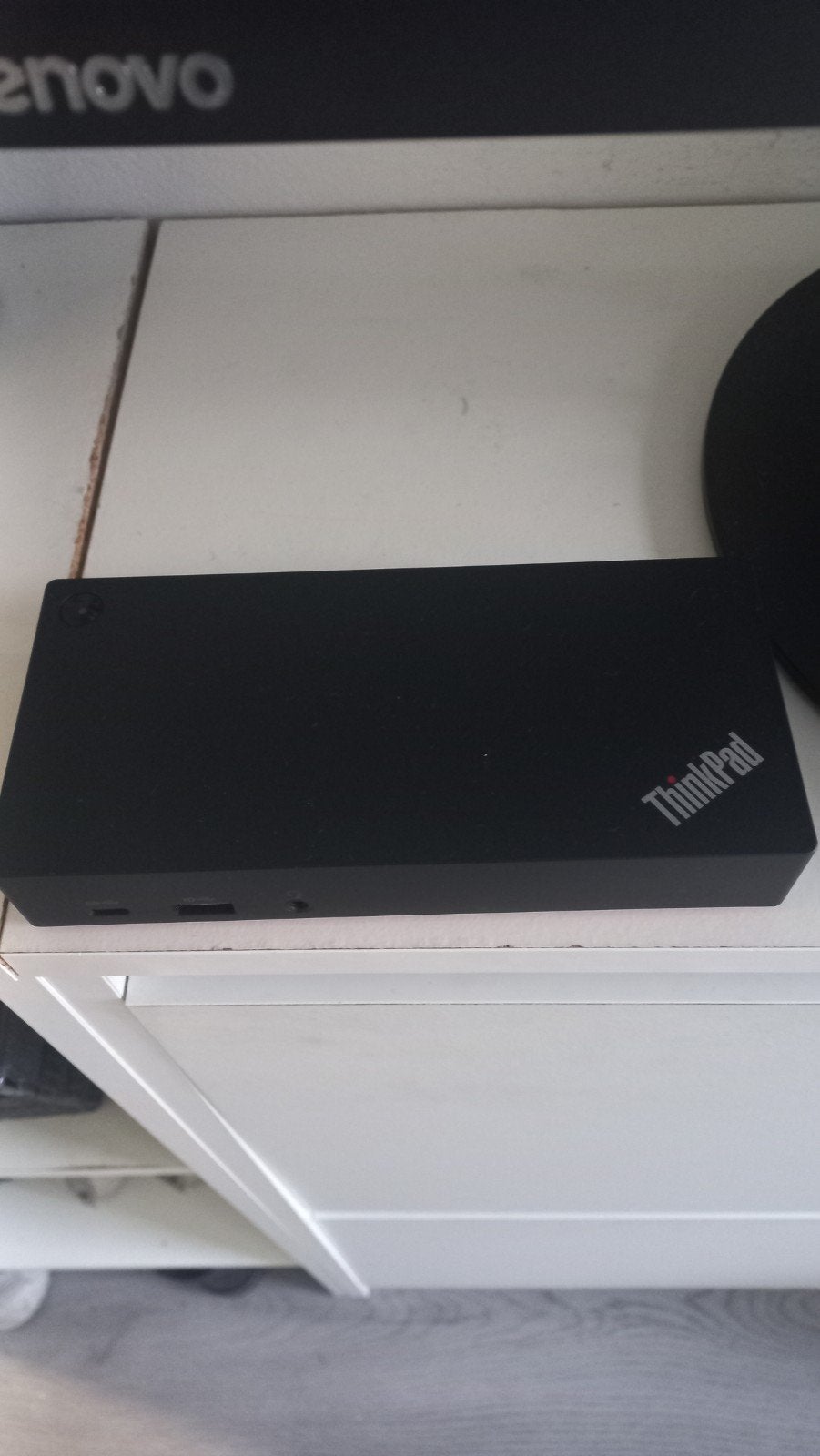 Originele Lenovo ThinkPad Docking Station met Adapter, Ophalen of Verzenden, Lenovo, Docking station, Gebruikt