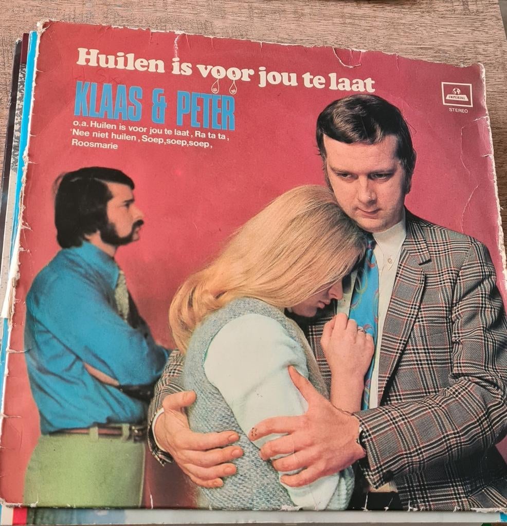 Klaas & Peter - Huilen is voor jou te laat LP, Cd's en Dvd's, Ophalen of Verzenden