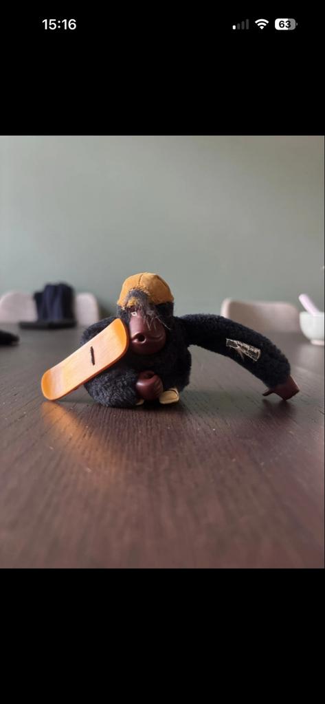 Kipling skateboard aapje Jack, Verzamelen, Ophalen of Verzenden, Gebruikt
