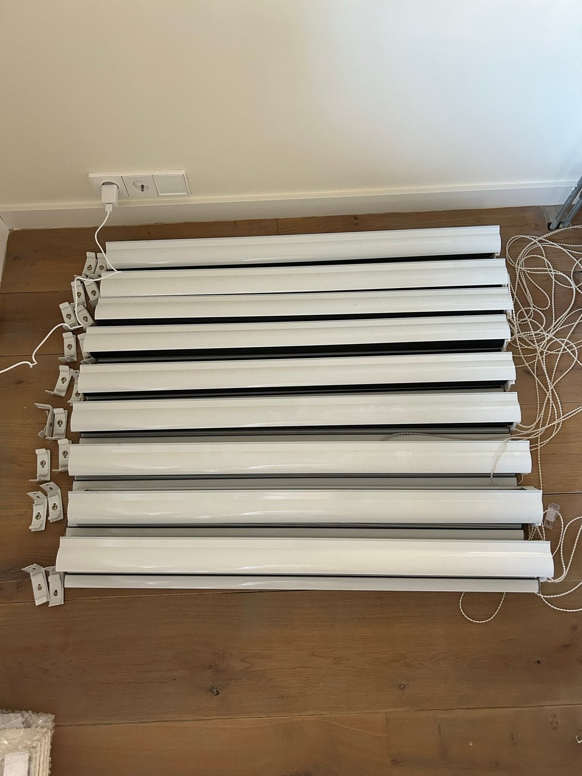 Veneta Duo Rolgordijnen Zwart-Wit (9 stuks), Ophalen, Inclusief montageonderdelen, 93 cm, Overige merken