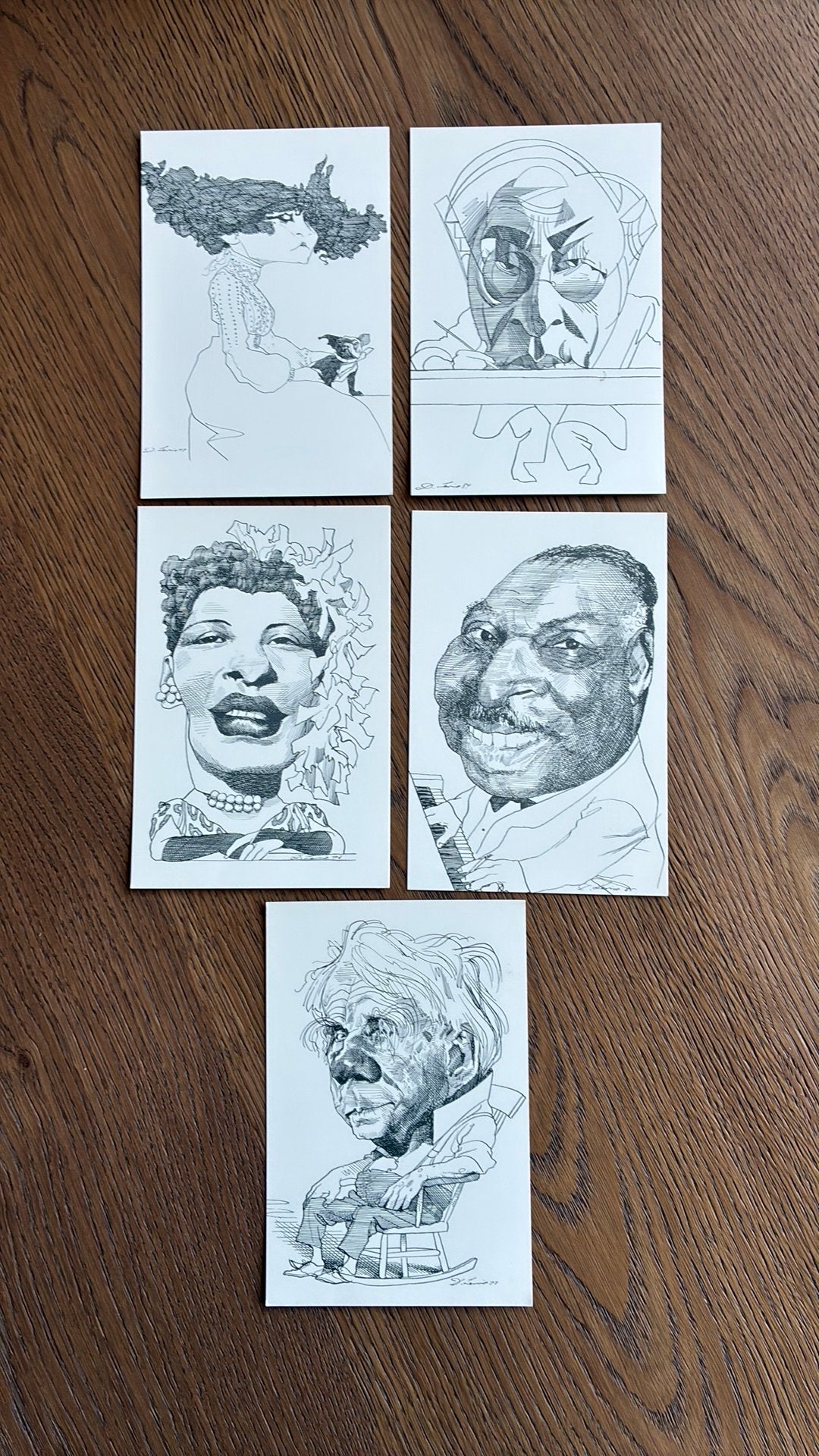 Billie Holiday,Count Basie,Colette,Kadinsky,Robert Frost, Ophalen of Verzenden, 1960 tot 1980, Ongelopen, Sterren en Beroemdheden
