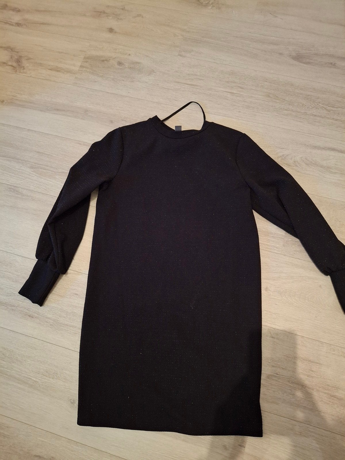 Zwarte jurk primark glittertjes maat XS, Primark, Zwart, Ophalen of Verzenden, Zo goed als nieuw