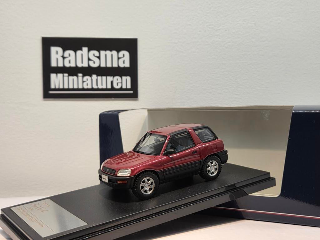 Toyota Rav4 XA10 - Red metallic - 1:43 Hi-Story, Overige merken, Auto, Nieuw, Ophalen of Verzenden