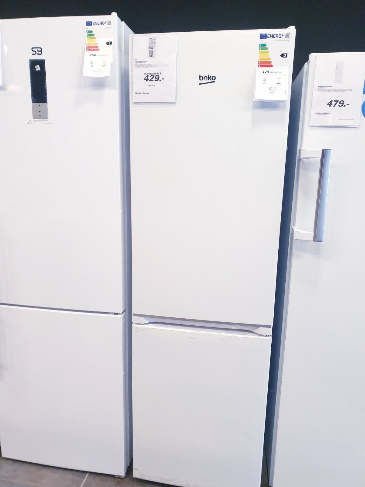 koelvries combinatie beko Nieuw in doos, 200 liter of meer, Met aparte vriezer, Nieuw, Energieklasse A of zuiniger