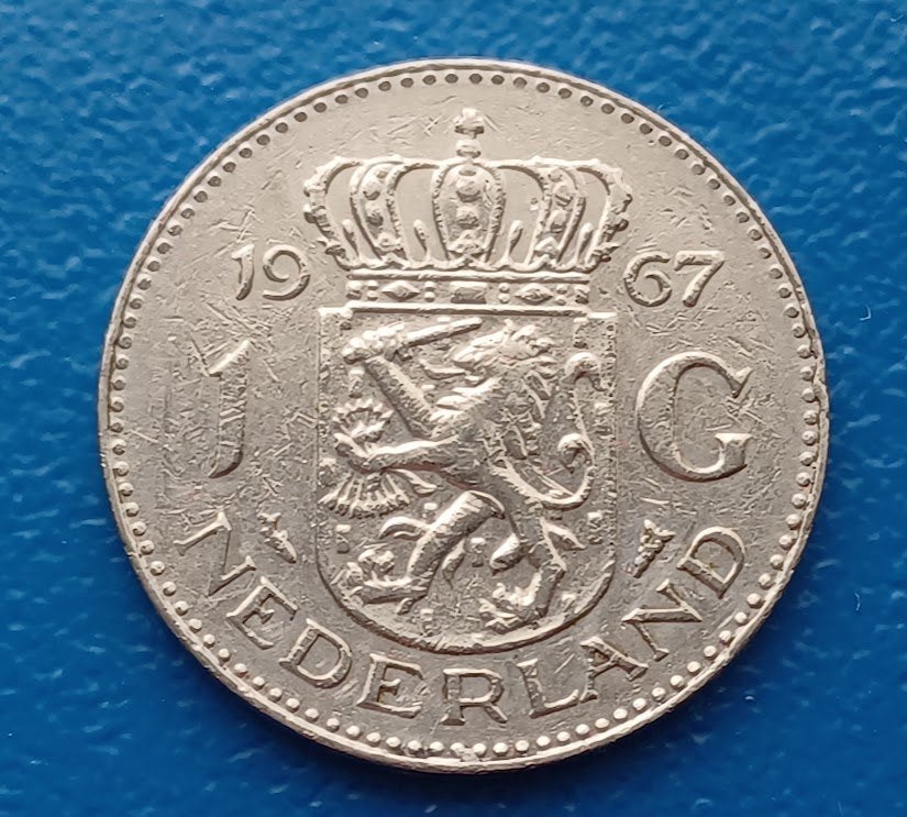 1 gulden 1967 - Juliana, Verzenden, Koningin Juliana, 1 gulden, Losse munt