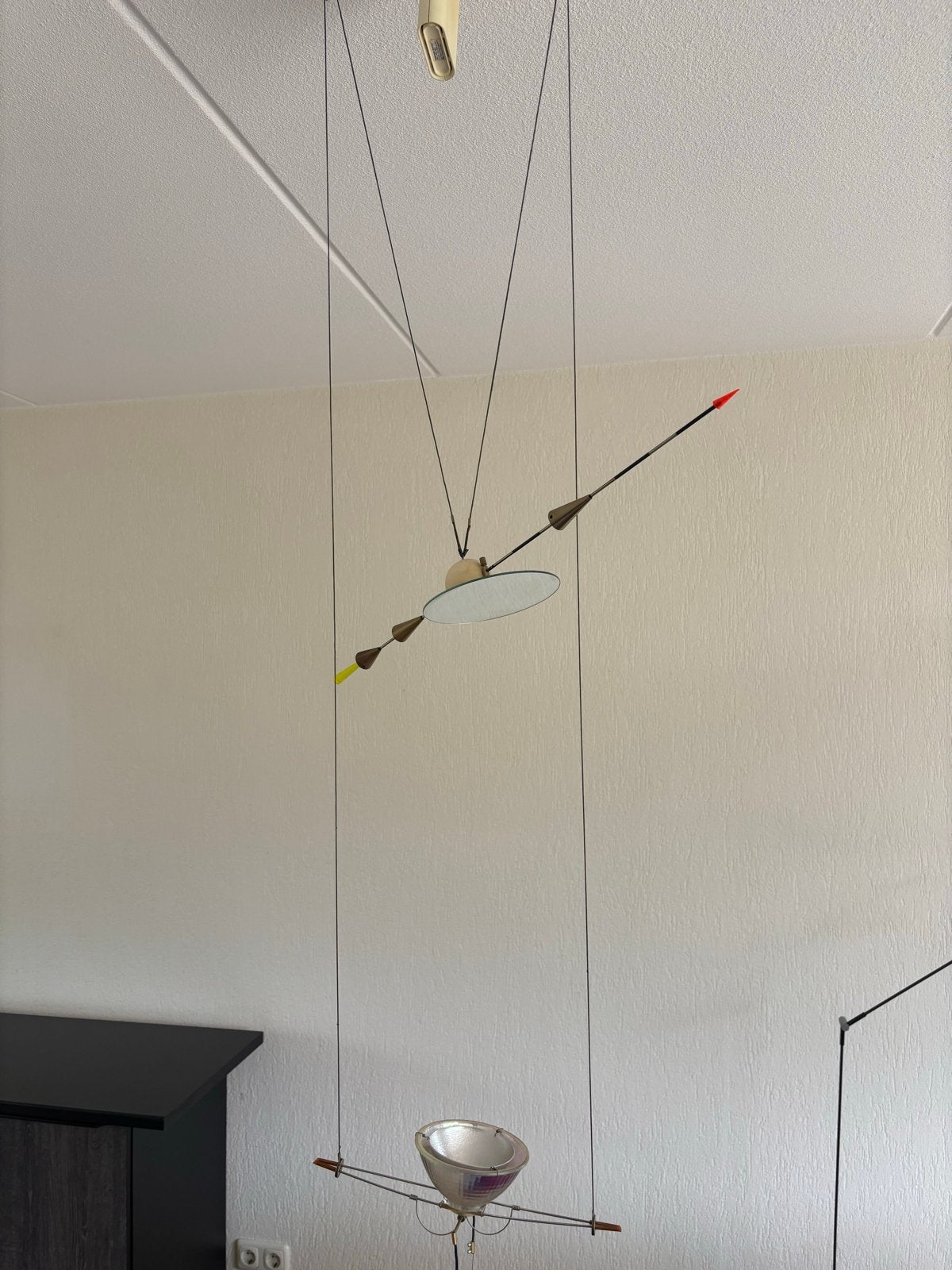 Ingo Maurer Ilo Ilu Hanglamp - Design Klassieker, Ophalen, Gebruikt, Metaal, Overige fittingen