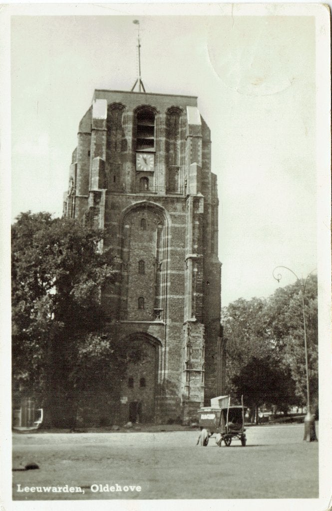Ansichtkaart Leeuwarden Oldehove, Verzamelen, Verzenden, 1940 tot 1960, Gelopen, Friesland