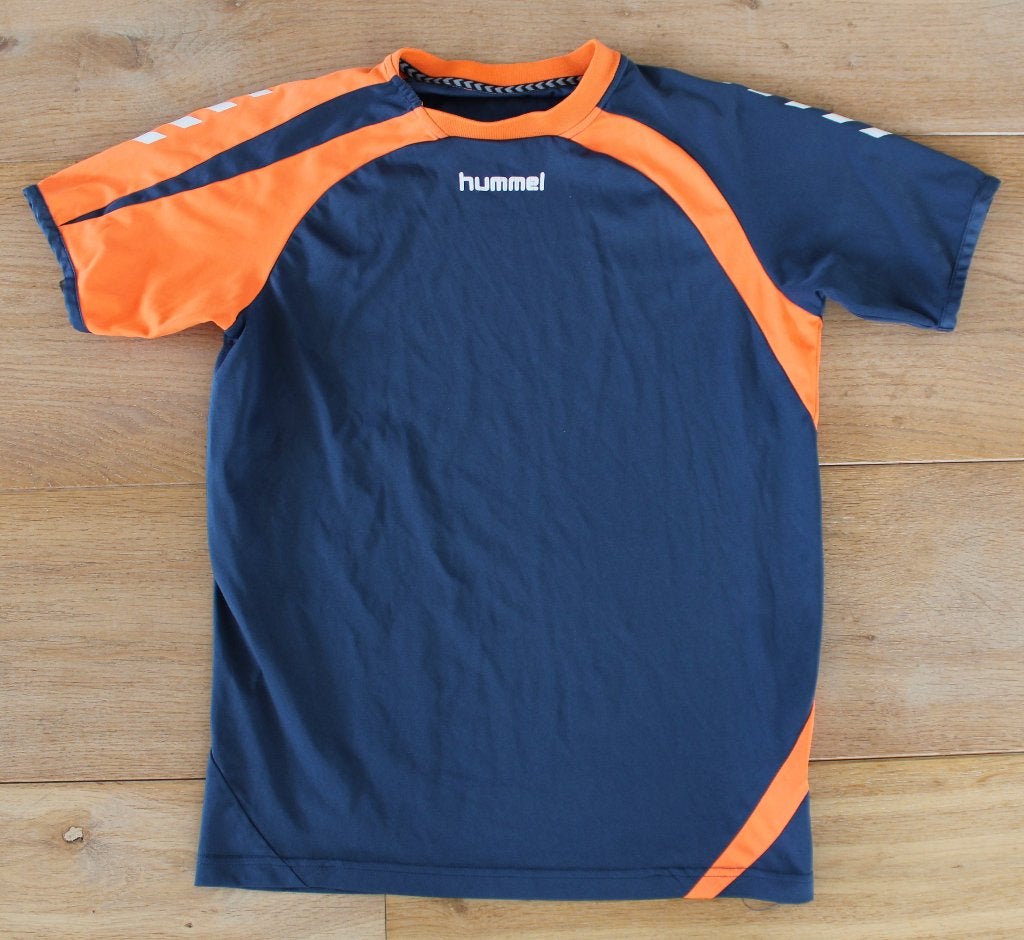 Sportshirt van Hummel maat M, Blauw, Ophalen of Verzenden, Gedragen, Algemeen