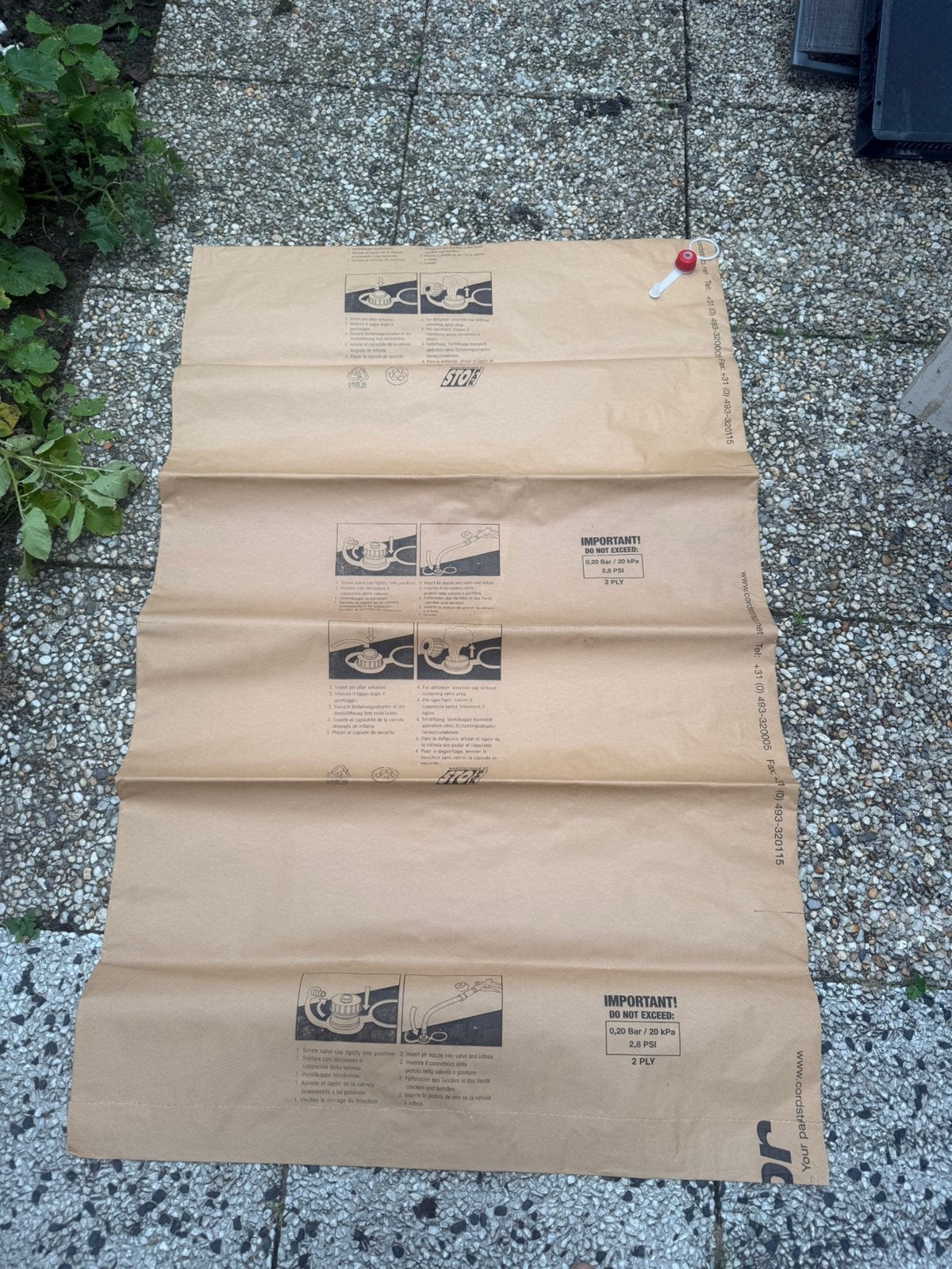 Cordstrap luchtzak lading zekering, Doos, 100 cm of meer, 60 cm of meer, Minder dan 35 cm