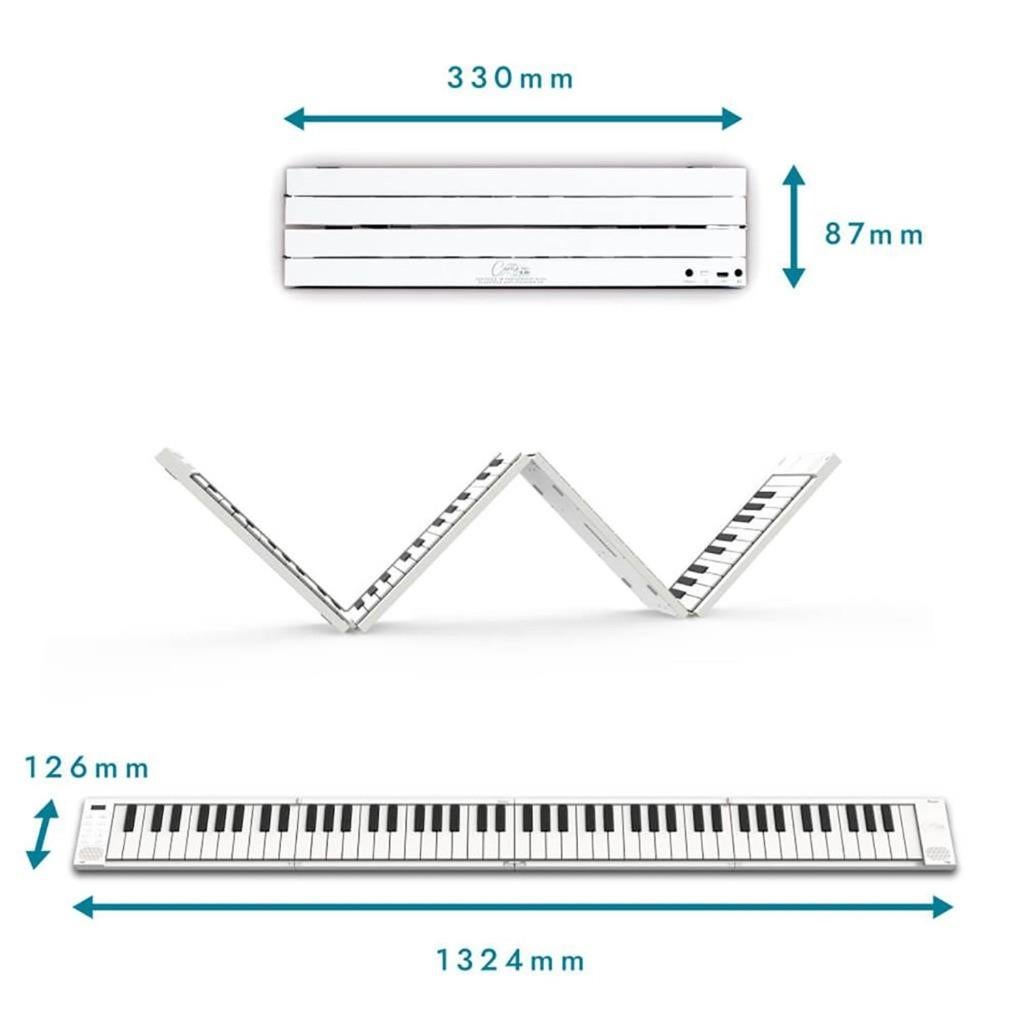 Carry-On Piano 88 Touch White opvouwbare piano 88 toetsen, Muziek en Instrumenten, Keyboards, Overige merken, 88 toetsen, ., Nieuw
