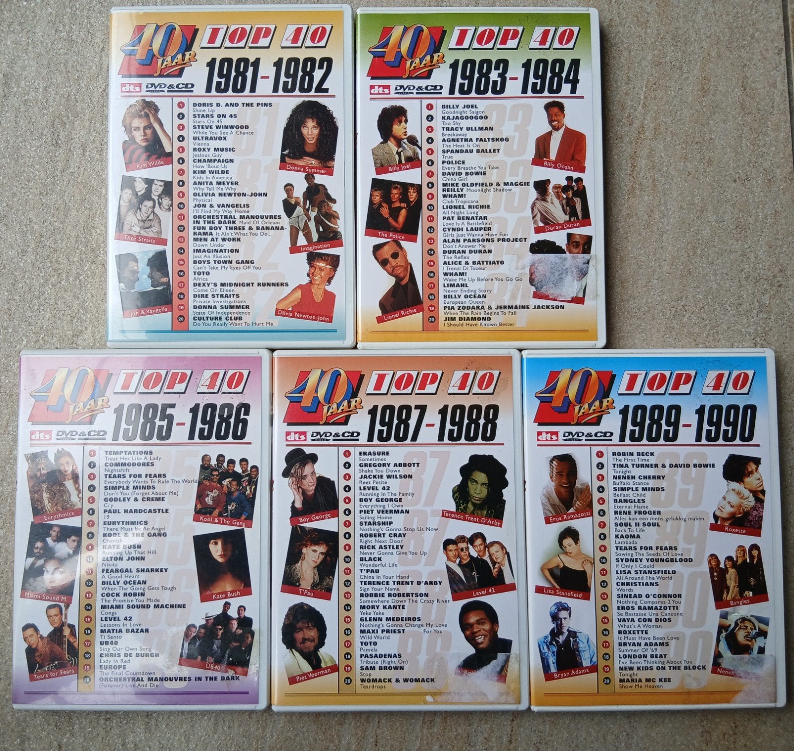 40 jaar Top 40 CD DVD sets 1980 - 1990, Alle leeftijden, Verzenden, Gebruikt