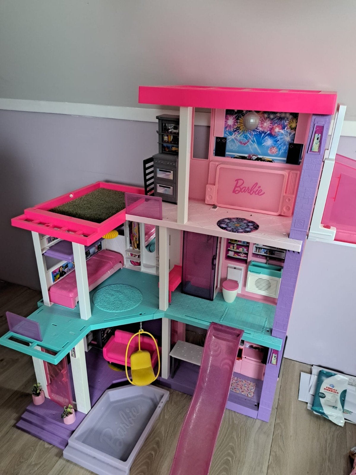 barbie droomhuis., Ophalen, Zo goed als nieuw, Poppenhuis