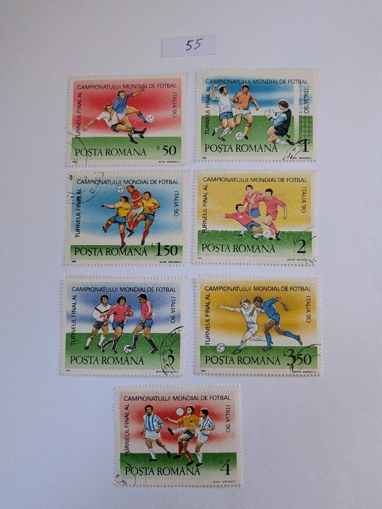 Voetbal, Verzenden, Overige landen, Gestempeld