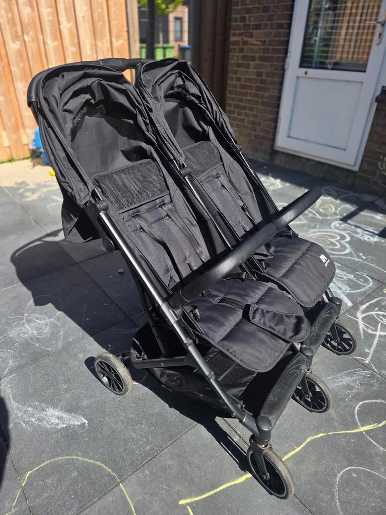 Deryan Rolo X2 Duo Buggy Zwart, Ophalen, Gebruikt, Overige merken, Verstelbare rugleuning