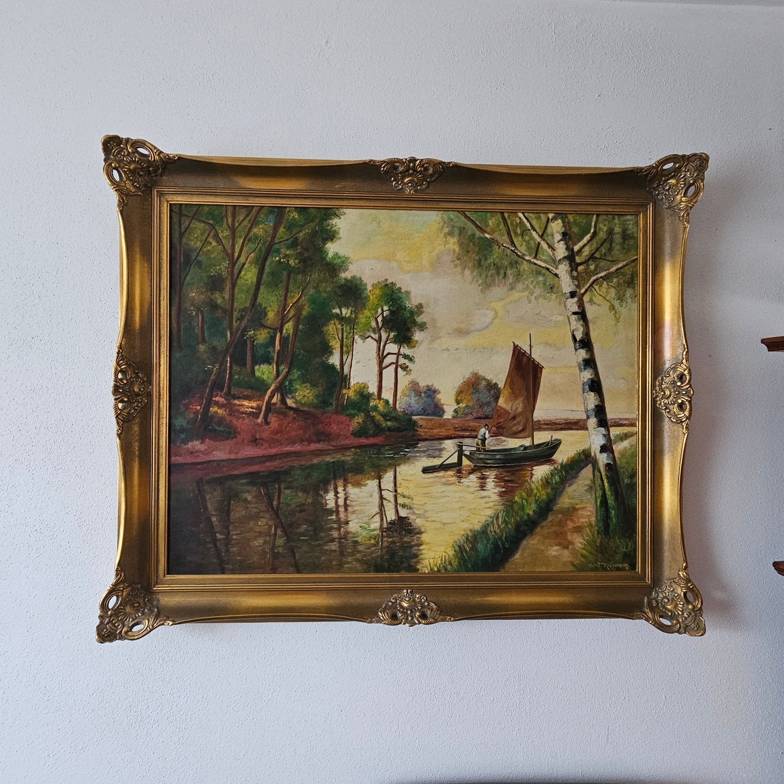 Olieverfschilderij gesigneerd Gerd Krusmann, Ophalen