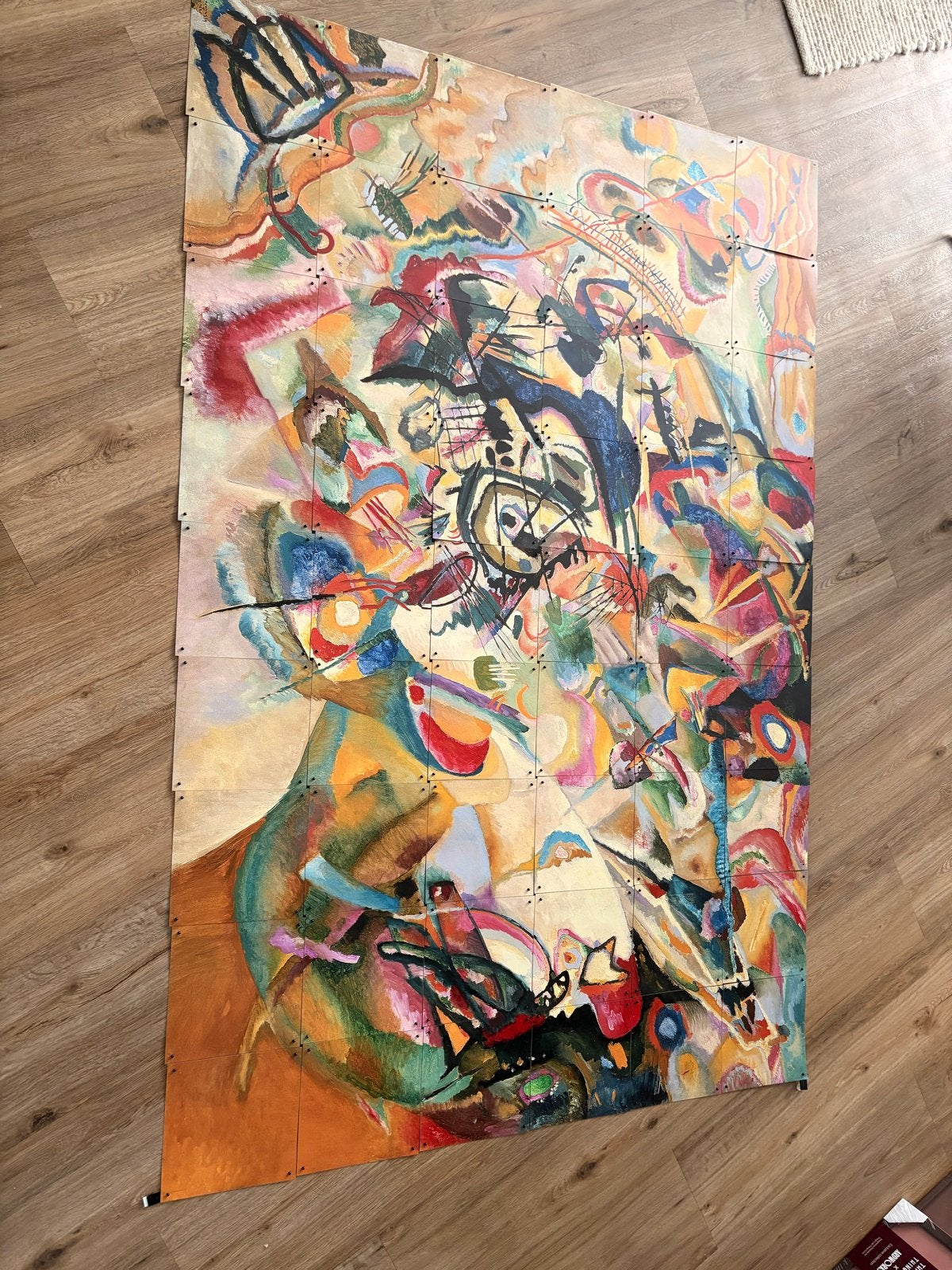 Groot Pixi Schilderij Abstracte Kunst 180x120 cm, Ophalen