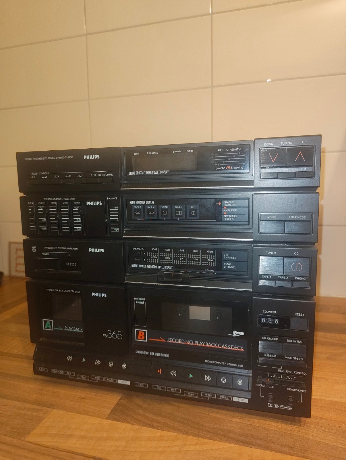 Philips FS365 Stereo Set - Vintage Audio Systeem