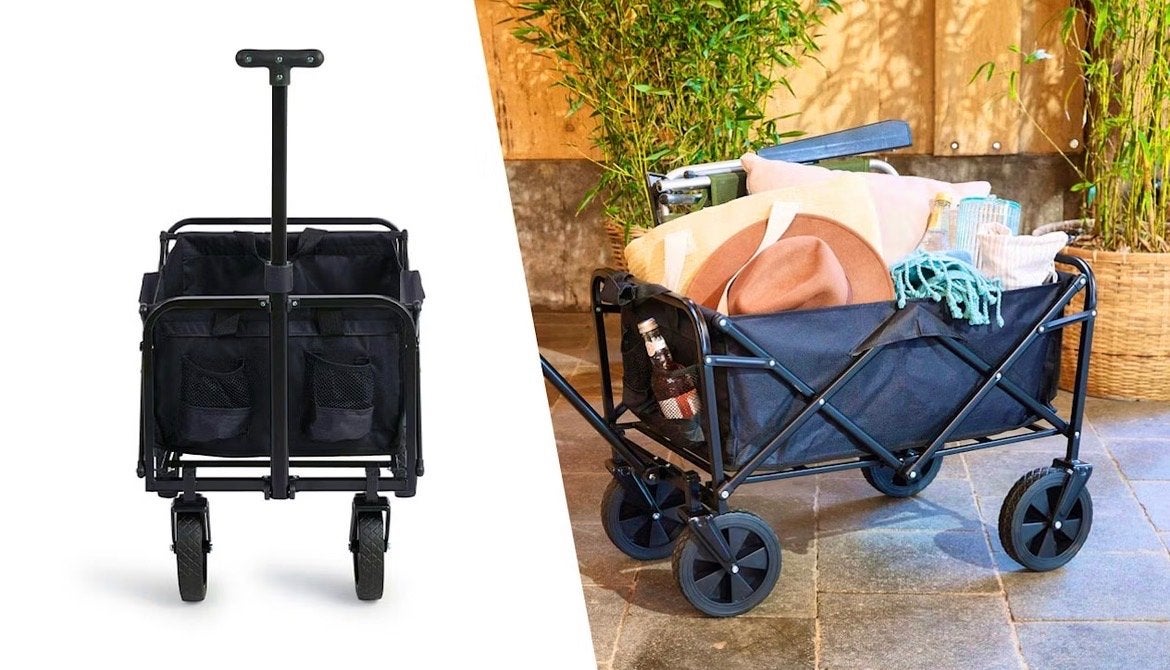 Opvouwbare bolderkar - NEW in doos 80KG | Zwart, Ophalen of Verzenden, Opvouwbaar, Nieuw