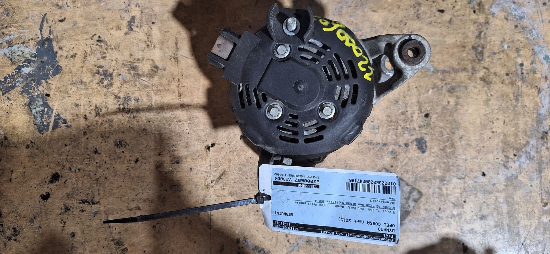 Originele Dynamo Opel Corsa E Adam 1.2 1.4 Benzine 13585648, Gebruikt, -, -, Opel