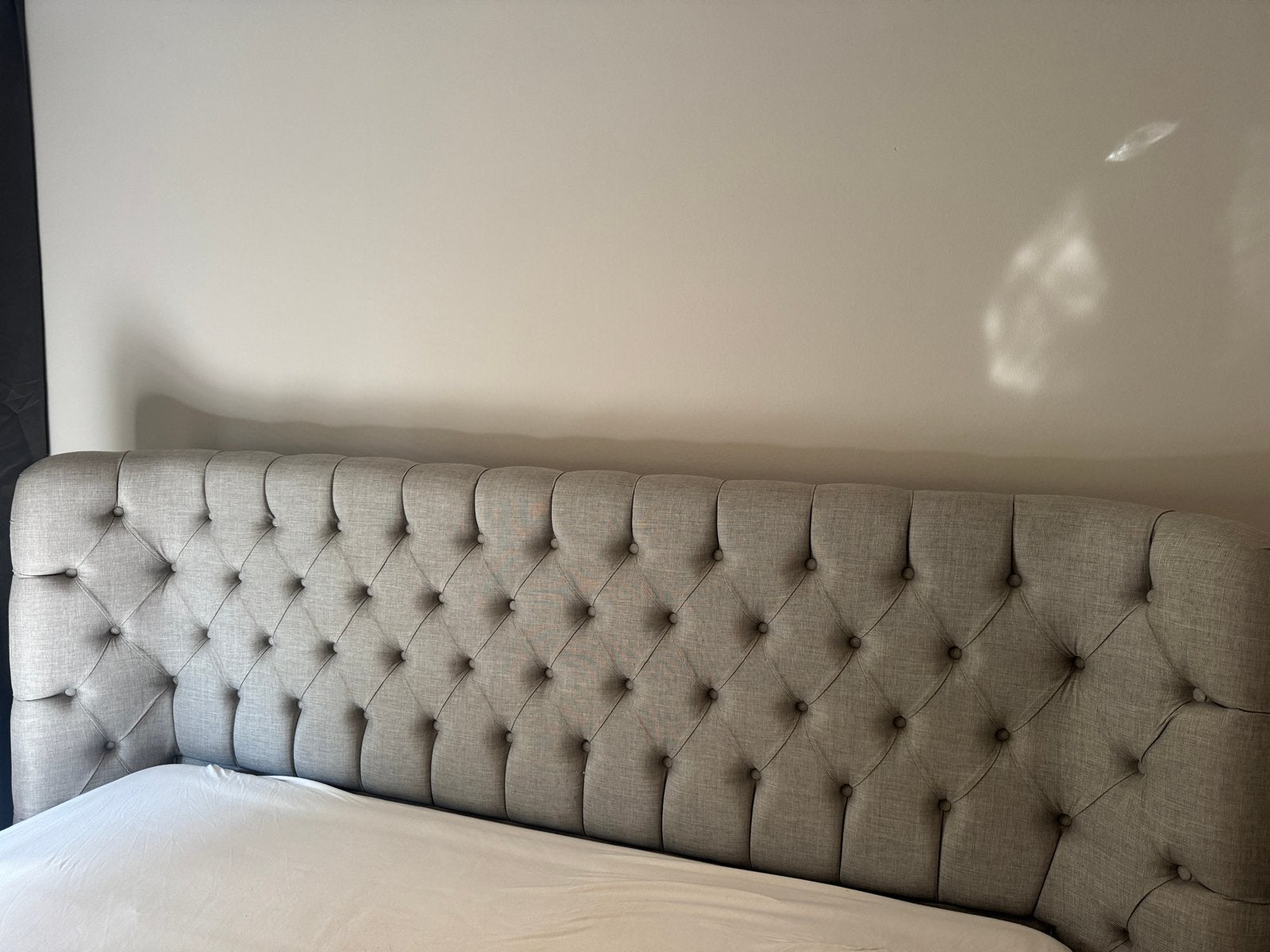 Grote achterwand bed., Ophalen, Tweepersoons, Zo goed als nieuw, 180 cm