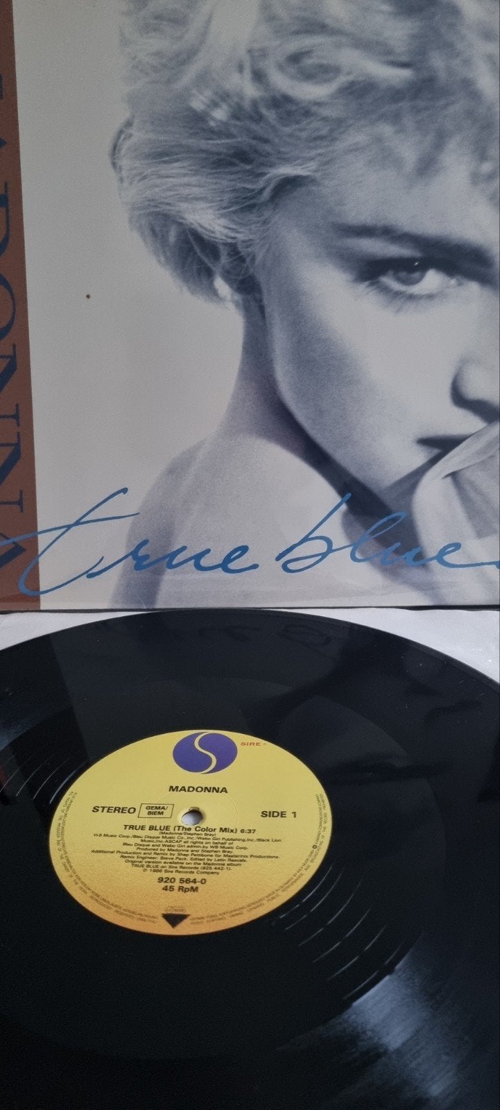 Madonna - True Blue / Holiday 12 inch vinyl single, Gebruikt, Ophalen of Verzenden, Pop, EP