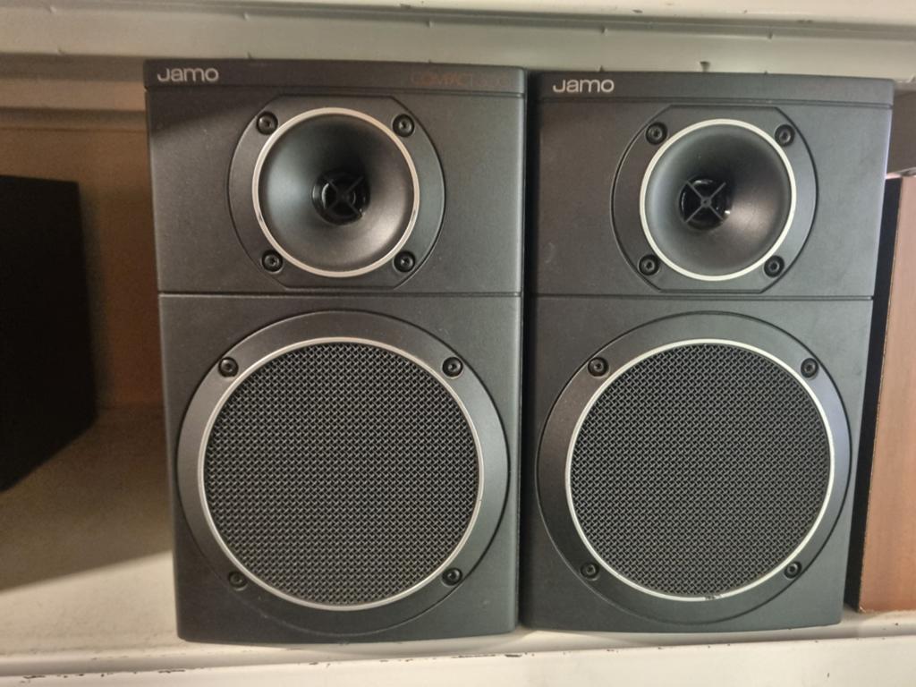 Jamo Compact 500 Boekenplank Speakers - Set van 2, Audio, Tv en Foto, Luidsprekers, Ophalen, Gebruikt, 60 tot 120 watt, Front, Rear of Stereo speakers