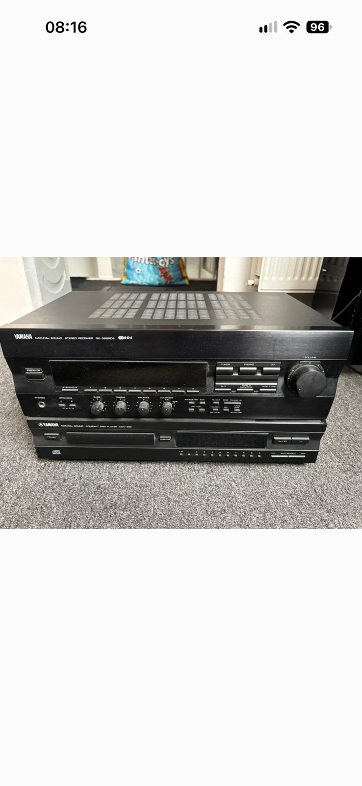 Yamaha stereo receiver RX-396RDS en de cd speler CDX-396, Ophalen, Gebruikt, Overige merken, Losse componenten