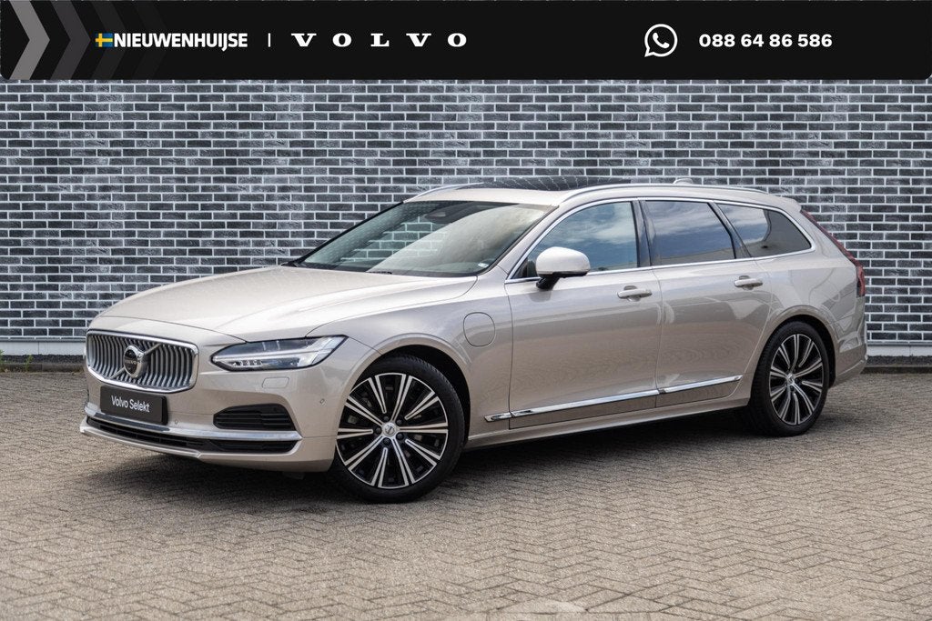Volvo V90 2.0 T6 Plug-in Hybrid AWD Ultimate Bright | PHEV L, Auto's, Volvo, Bedrijf, Te koop, V90, 360° camera, 4x4, ABS, Achteruitrijcamera