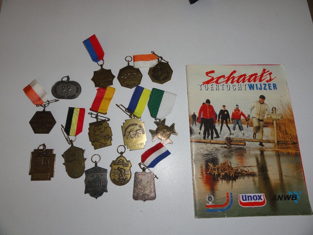 medailles van schaatstochten, Ophalen, Overige materialen, Nederland